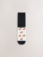 Hamish Highland Cow Footbed Ankle Socks 5 Pack - Image 5 of 8