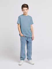 Lee Blue Boys Badge 100% Cotton T-Shirt - Image 1 of 7