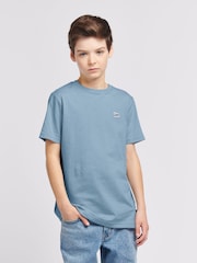 Lee Blue Boys Badge 100% Cotton T-Shirt - Image 2 of 7