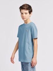 Lee Blue Boys Badge 100% Cotton T-Shirt - Image 3 of 7