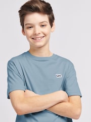 Lee Blue Boys Badge 100% Cotton T-Shirt - Image 4 of 7