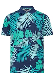 BadRhino Big & Tall Blue 100% Cotton Polo Shirt - Image 5 of 6