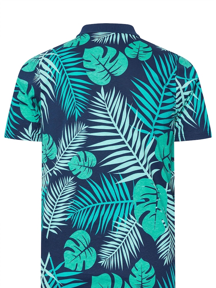 BadRhino Big & Tall Blue 100% Cotton Polo Shirt - Image 6 of 6