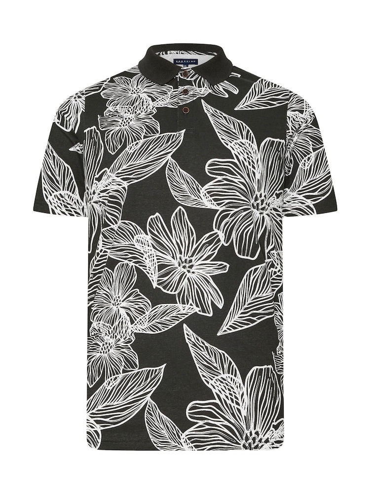 BadRhino Big & Tall Black 100% Cotton Polo Shirt - Image 1 of 1