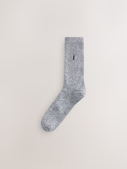 Grey Twisted - Stag Embroidered Heavyweight Socks 4 Pack - Bild 3 von 8