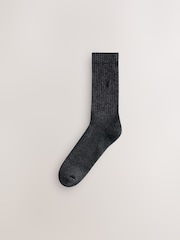 Grey Twisted - Stag Embroidered Heavyweight Socks 4 Pack - Bild 5 von 8