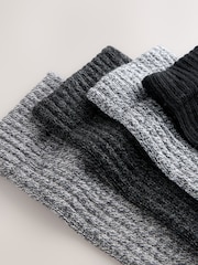 Grey Twisted - Stag Embroidered Heavyweight Socks 4 Pack - Bild 8 von 8