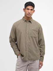 Barbour® Olive Green Bramside Relaxed Cord Shirt - Image 1 of 5