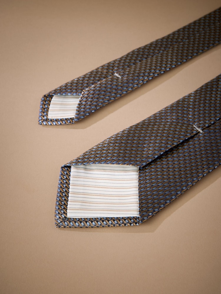 Orange Italian Silk Design Tie - Image 3 of 3