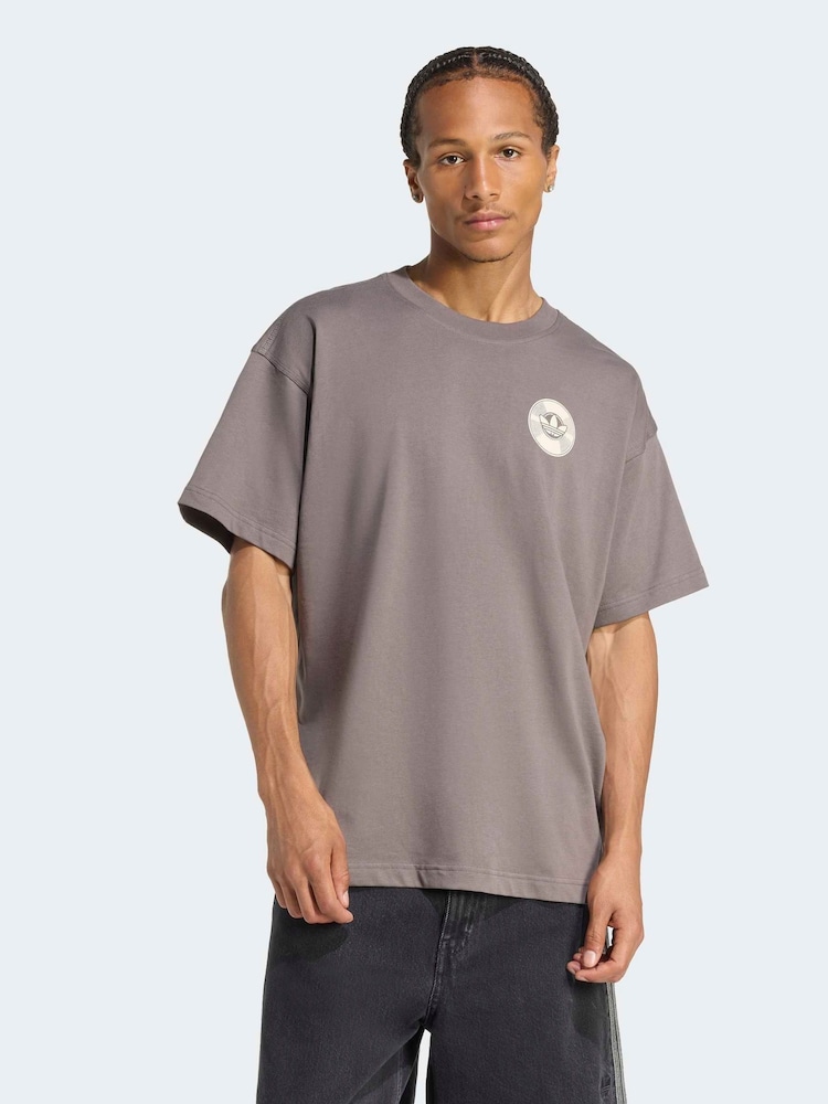 adidas Originals Charcoal Grey T-Shirt - Image 1 of 7