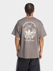 adidas Originals Charcoal Grey T-Shirt - Image 2 of 7