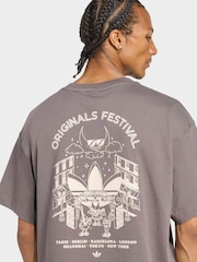 adidas Originals Charcoal Grey T-Shirt - Image 5 of 7