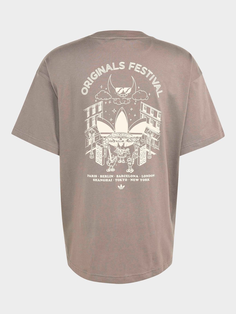 adidas Originals Charcoal Grey T-Shirt - Image 7 of 7 adidas Originals Charcoal Grey T-Shirt - Image 7 of 7