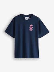 adidas Originals Indigo Blue T-Shirt - Image 1 of 2