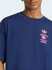 adidas Originals Indigo Blue T-Shirt - Image 3 of 7