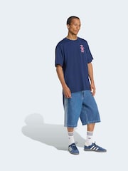 adidas Originals Indigo Blue T-Shirt - Image 4 of 7