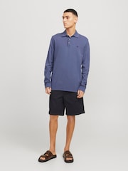 JACK & JONES Black Loose Fit Drawstring Shorts - Image 1 of 5