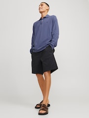 JACK & JONES Black Loose Fit Drawstring Shorts - Image 2 of 5