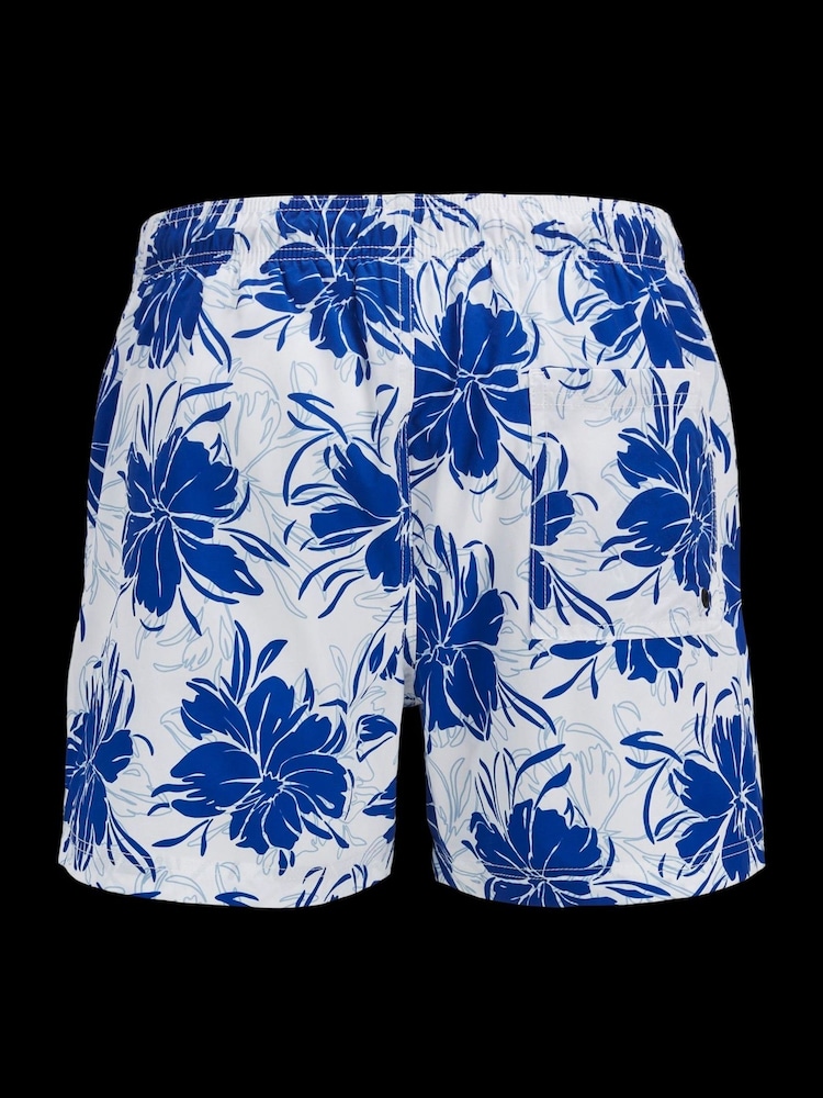 JACK & JONES White Hawaian Printed Swim Shorts - Image 7 of 7 JACK & JONES White Hawaian Printed Swim Shorts - Image 7 of 7