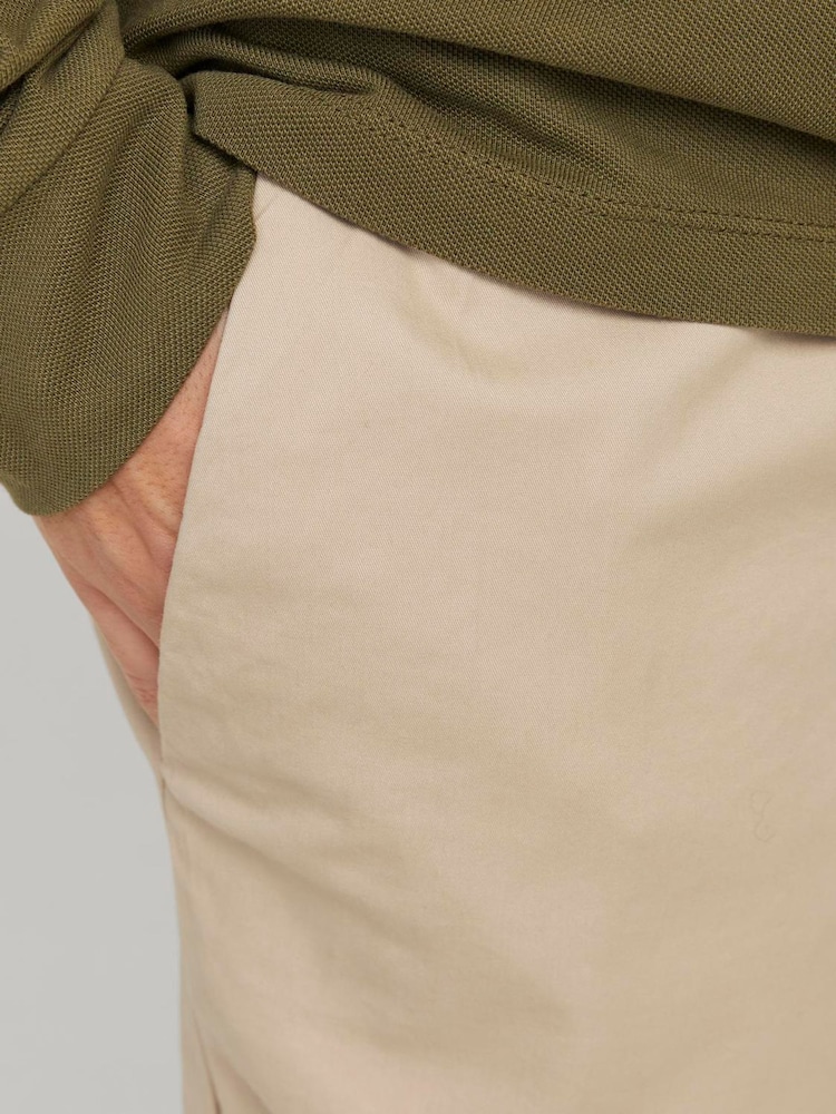 JACK & JONES Cream Loose Fit Drawstring Shorts - Image 5 of 5