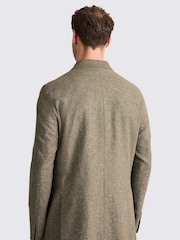 MOSS Green Relaxed Fit Cotton Linen Jacket - Image 2 of 4