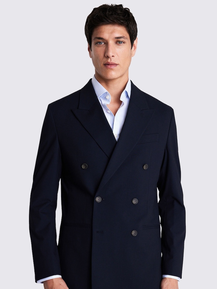 MOSS Blue Relaxed Fit Jacket - Image 1 of 5