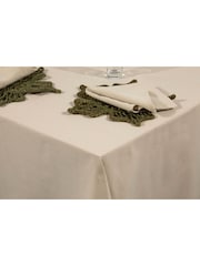Esselle Set of 2 Green Severn Jute Star 36x36cm Placemats - Image 4 of 5