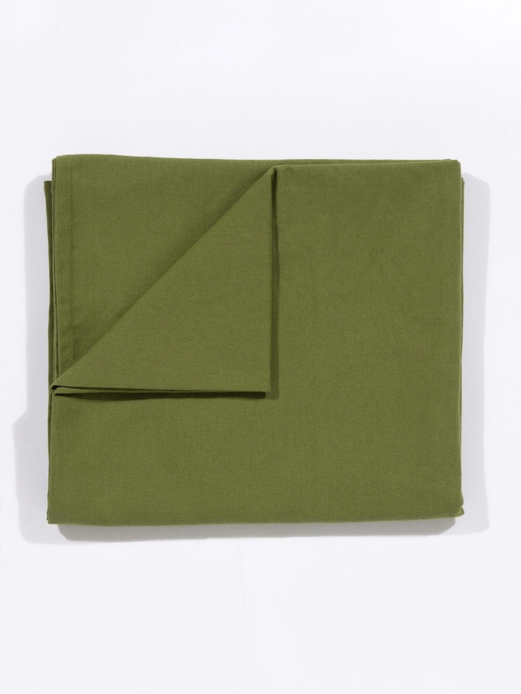 Esselle Natural Avon 100% Cotton 240x140cm Olive Table Cloth - Image 1 of 5