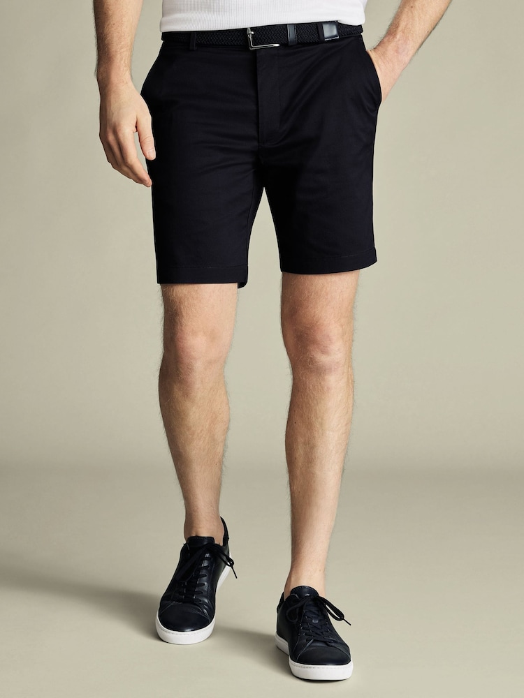 Charles Tyrwhitt Blue Performance Shorts - Image 1 of 6 Charles Tyrwhitt Blue Performance Shorts - Image 1 of 6