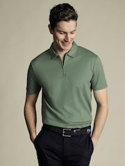 Charles Tyrwhitt Green Performance Polo Shirt - Image 1 of 5