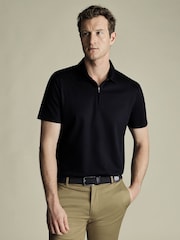 Charles Tyrwhitt Navy Performance Polo Shirt - Image 1 of 5