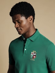 Grün - Charles Tyrwhitt The Lions Print TM Pique Polo Shirt - Bild 2 von 5