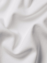 Charles Tyrwhitt White Short Sleeve Smart Pique Polo Shirt - Image 5 of 5