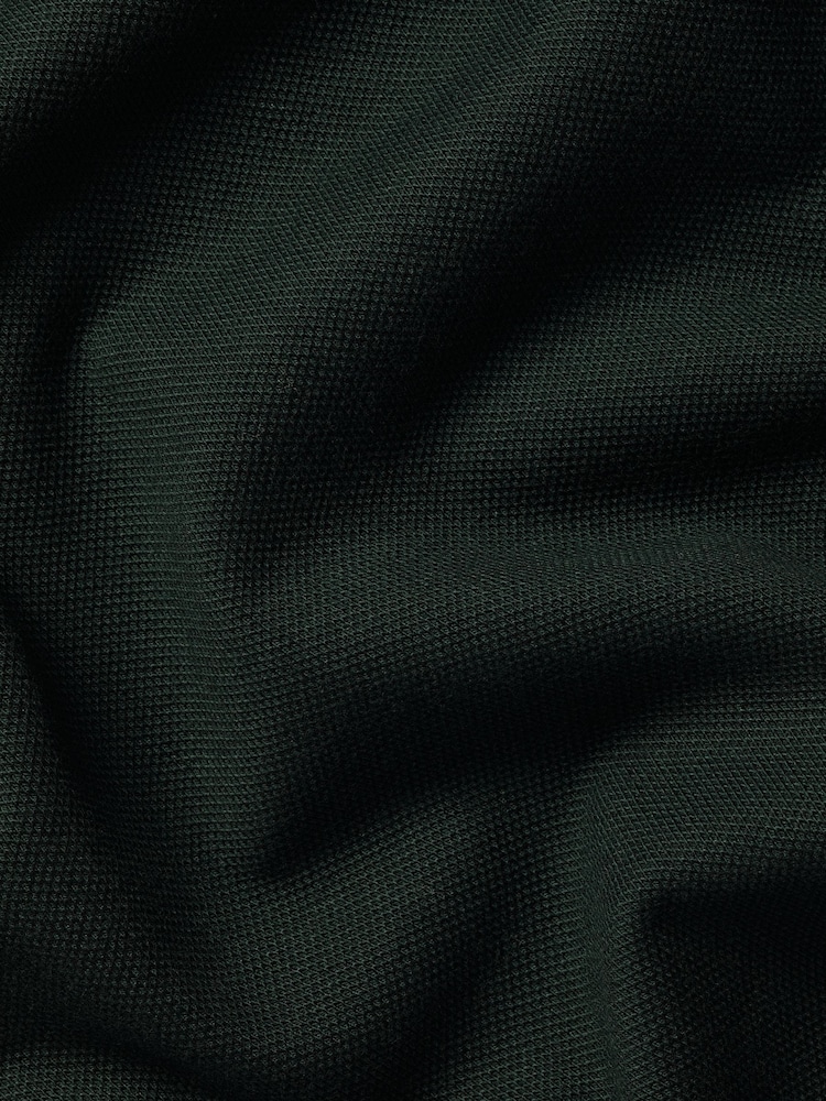 Charles Tyrwhitt Green Short Sleeve Smart Pique Polo Shirt - Image 5 of 5