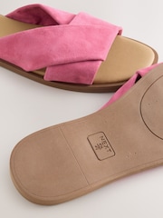 Pink Suede Forever Comfort® Twisted Mule Sandals - Image 5 of 5