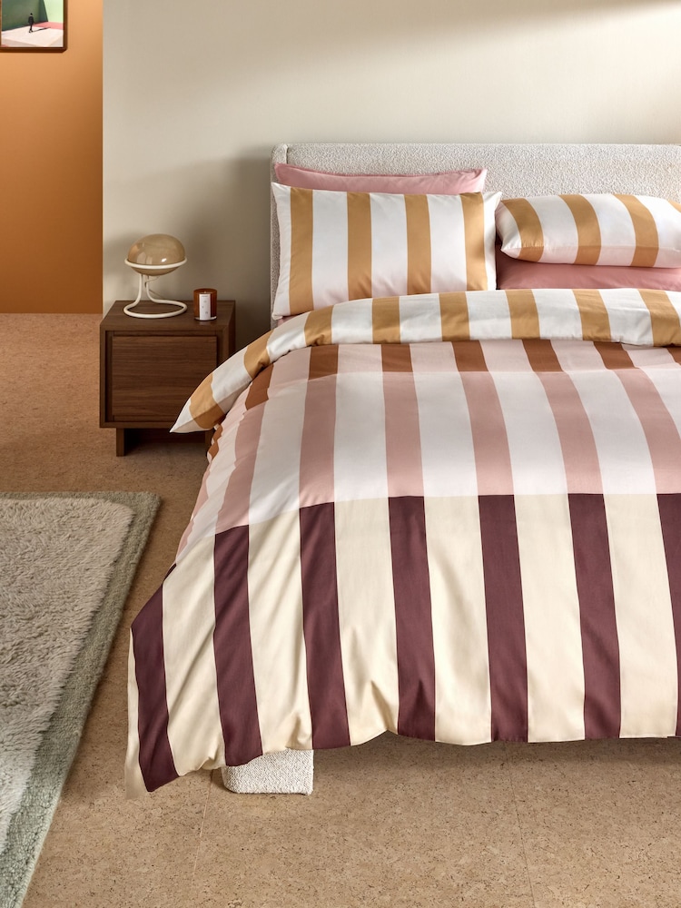 MADE.COM Natural Terri 180 Thread Count Duvet Cover and Pillowcase Set - Image 1 of 4