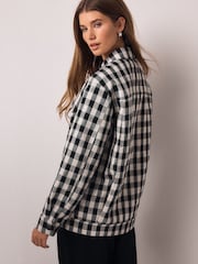 Black/White Boucle Shacket - Image 3 of 8