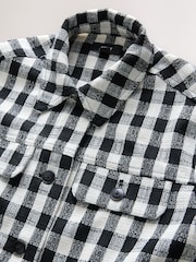 Black/White Boucle Shacket - Image 6 of 8