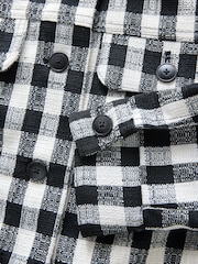 Black/White Boucle Shacket - Image 7 of 8