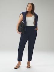 Azul marino - Tailored Hourglass Slim Trousers with Wool - Imagen 1 de 8