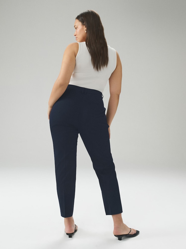 Azul marino - Tailored Hourglass Slim Trousers with Wool - Imagen 2 de 8