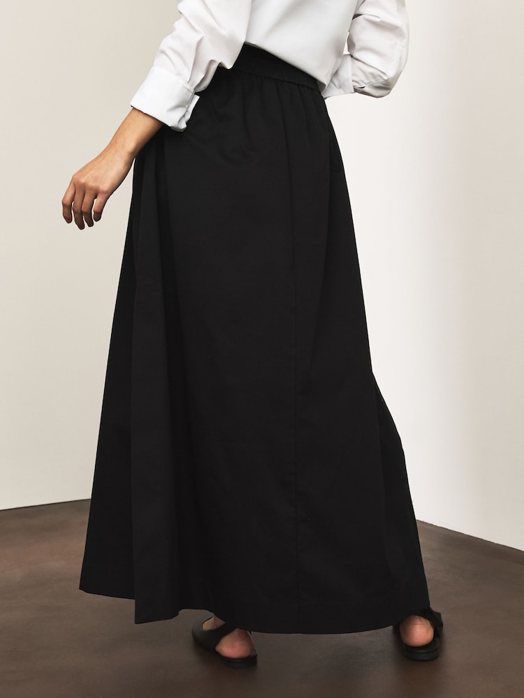 Jupe en Satin noir pour femmes - Long Purple - Taille haute - Mode