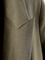 Khaki Green Relaxed Crosshatch Blazer - Image 6 of 8