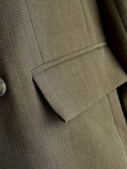 Khaki Green Relaxed Crosshatch Blazer - Image 8 of 8