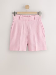 Rosa - Herringbone Linen Rich Shorts - Imagen 6 de 8