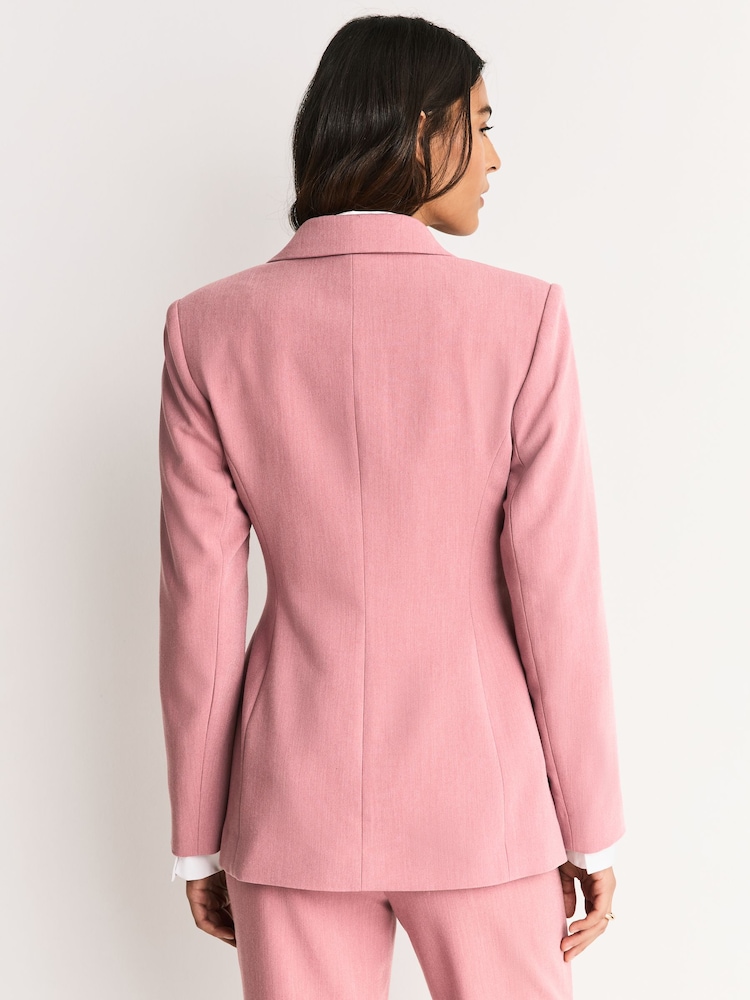 Womens Next Light Pink Sculpting Single Breasted Blazer US 14 Petite Womens Next Light Pink Sculpting Single Breasted Blazer US 14 Petite