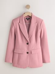 Light Pink Sculpting Single Breasted Blazer - Image 6 of 8