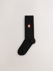 Black Games Fun Embroidered Socks 8 Pack - Image 3 of 11