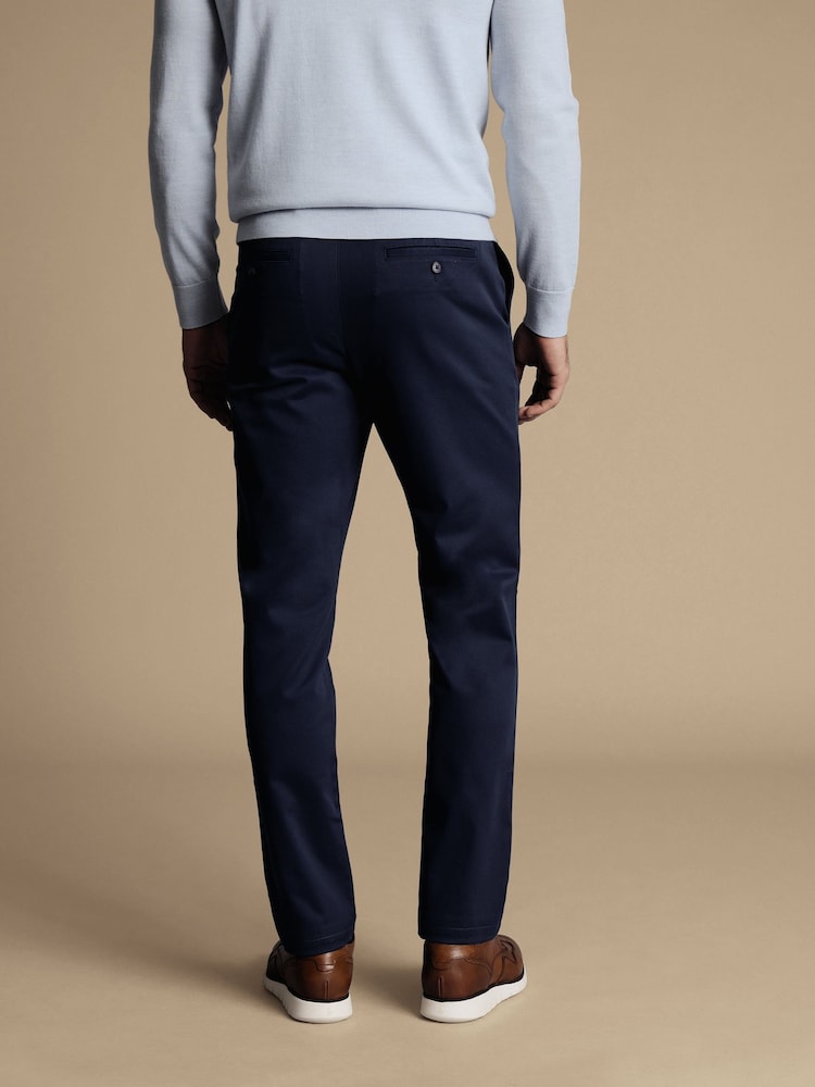 Синий - Charles Tyrwhitt чинос зауженного кроя - Изображение 2 из 5