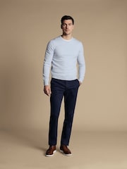 Синий - Charles Tyrwhitt чинос зауженного кроя - Изображение 3 из 5